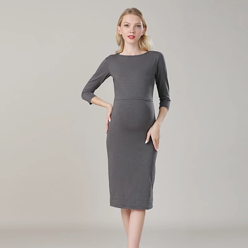 Kleider |  Damen Kleid Mit Zwei Schubtaschen Bekleidung Damen