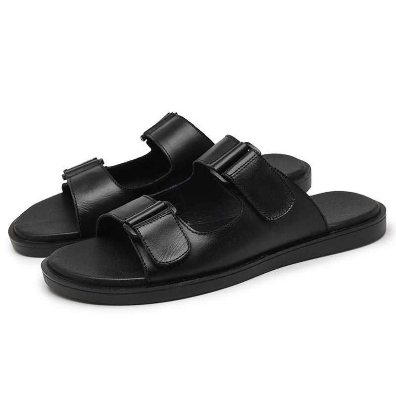 Sandalen & Pantoletten |  Herren Pantolette Mit Zwei Klettspangen Herren Herren