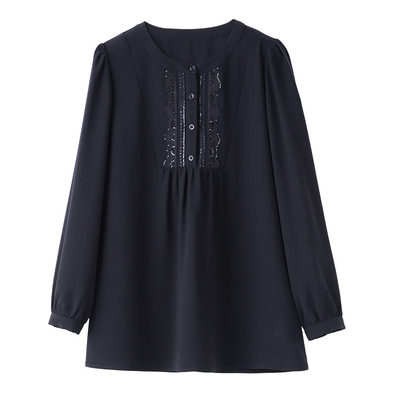 Shirts |  Damen Shirt Mit Edler Spitze Bekleidung Damen