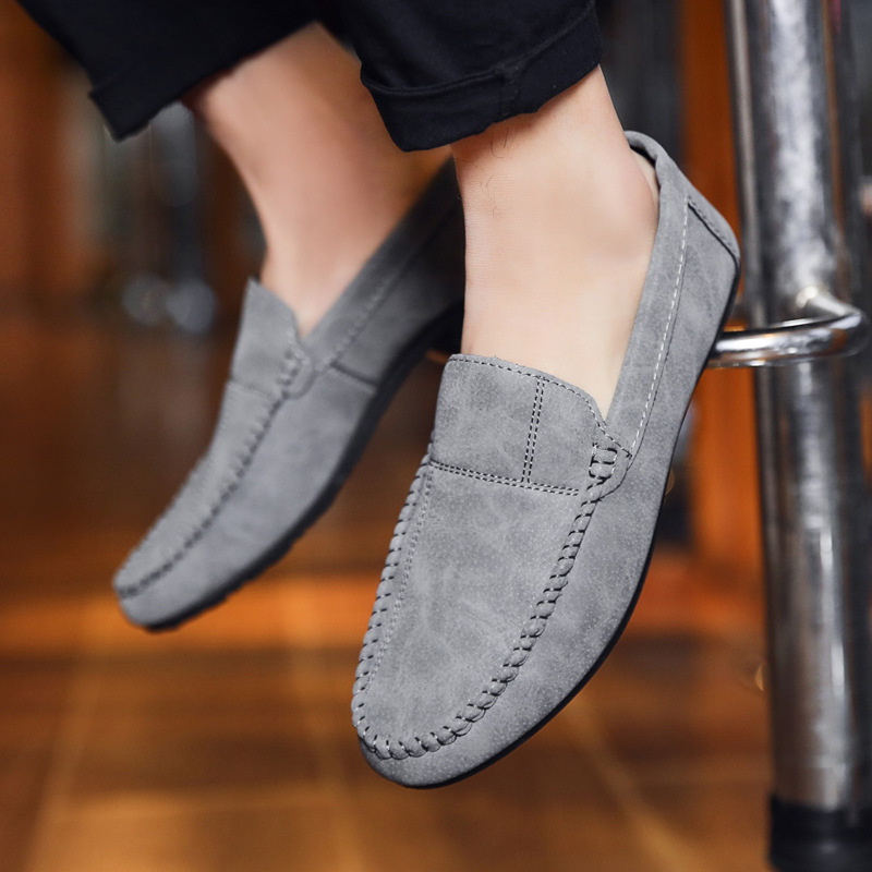 Slipper & Schnürschuhe |  Damen Mokassin-Slipper Mit Dezenter Knitter-Struktur Damen Damen